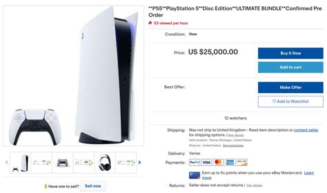 The PS5 is Still Available for a Scalper's Price of $25,000