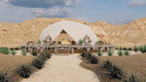 Glamping Design and 3D Rendering on Behance