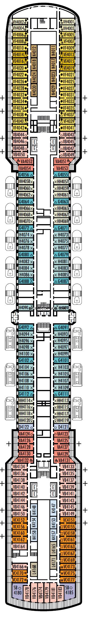 Westerdam Upper Promenade Deck Plan Tour