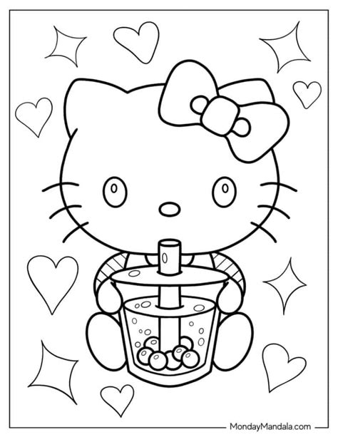 68 Hello Kitty Coloring Pages (Free PDF Printables) - shop-happyland.com