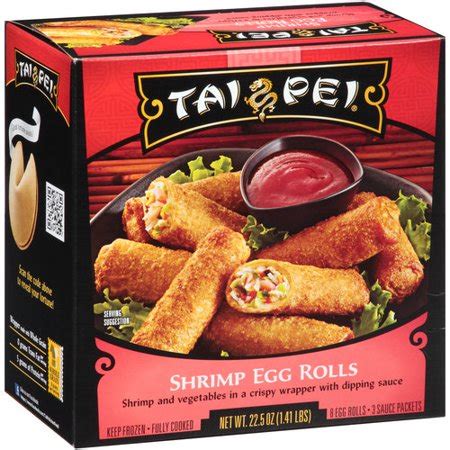 Tai Pei Shrimp Egg Rolls, 8 count, 22.5 oz - Walmart.com