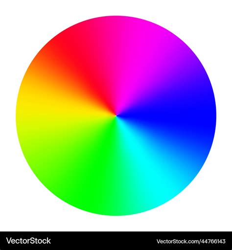 Rgb color wheel spectrum selector picker Vector Image