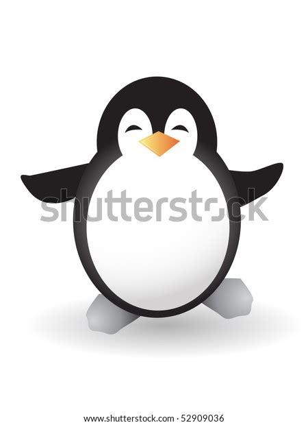 Isolated Baby Emperor Penguin Antarctica Stock Illustration 52909036