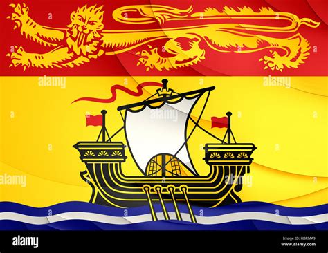 Flag of New Brunswick, Canada Stock Photo - Alamy