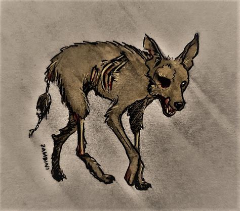 Dreams Fade on Tumblr: Draw a half zombie coyote.