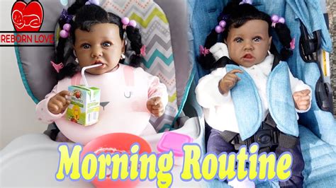 Reborn baby Morning Routine And stroller walk Reborn role play | Reborn Love - YouTube