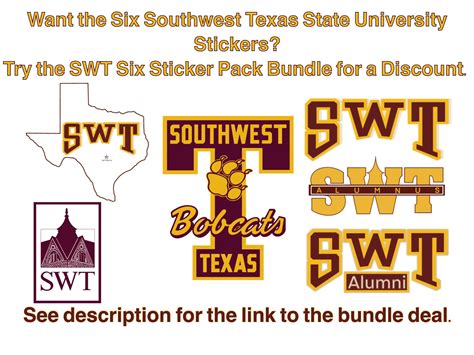 Southwest Texas State UniversityBig T Bobcats Sticker SWT | Etsy