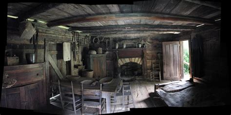 Interior of Pioneer Log Cabin - Bing Images | COUNTRY ROOMS AND ... Old ...