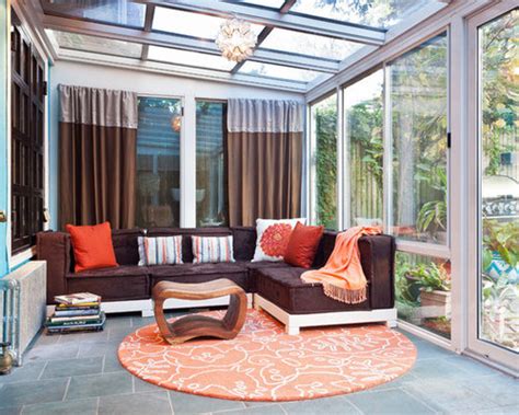 Sunroom Curtains Home Design Ideas, Renovations & Photos