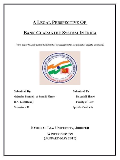 Bank Guarantees in India | PDF | Guarantee | Civil Law (Legal System)