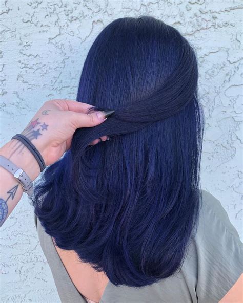 Purple midnight 🌌 mixing Joico indigo and black pearl for this creation 💙💜🖤 #purplehair # ...