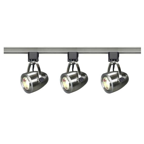 Satco Lighting TK417 12 Watt LED 3 Heads Pinch Back Track Lighting Kit 36 Degree Dimmable ...