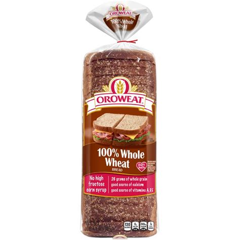 100% Whole Wheat | Bread packaging, Whole wheat bread, Syrup recipe