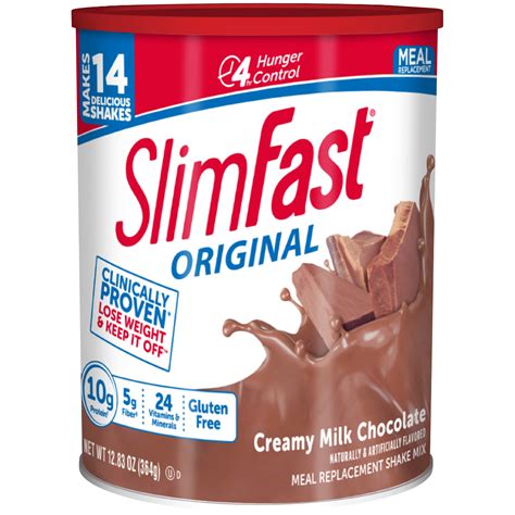 Slim-Fast 3-2-1 Plan Shake Mix, Milk Chocolate, 12.83 oz (364 g)