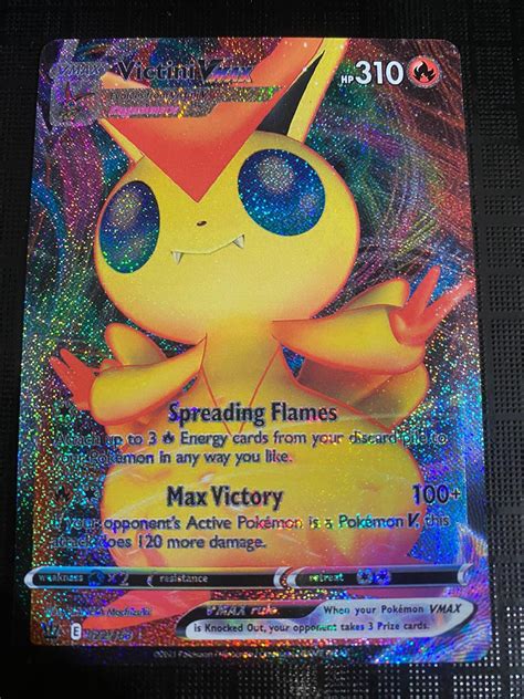 Victini Vstar Sword & Shield GX EX M MEGA Pokemon Orica Custom Card Shadow Vmax Gigantamax ...