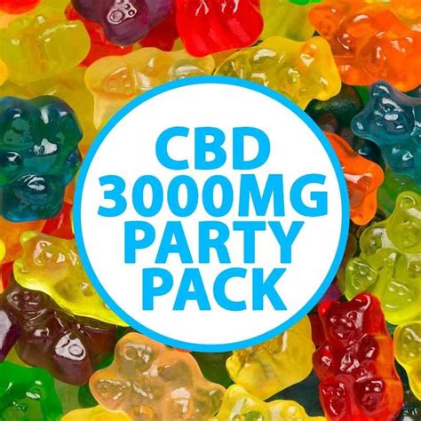 CBD Gummy Bear Party Pack 3000mg | Party packs, Gummy bears, Bear party