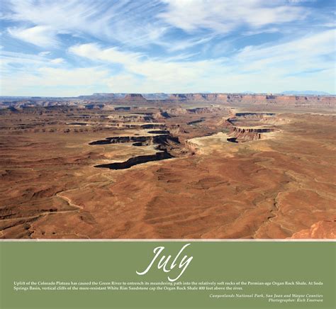 Uplift of the Colorado Plateau has caused the Green River to entrench ...