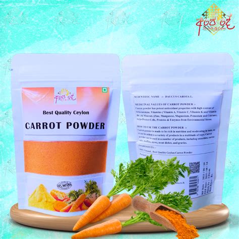 Dehydrated Carrot Powder - Elevate Your Cooking & Health!