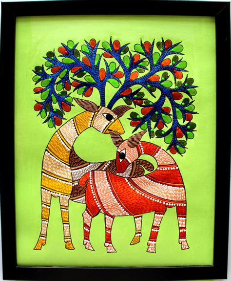 GOND PAINTING/ INDIAN TRIBAL ART – CREATIVE ART