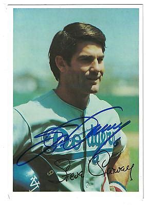 Steve Garvey AUTOGRAPH 1981 TOPPS JUMBO CARD SIGNED LOS ANGELES DODGERS ...