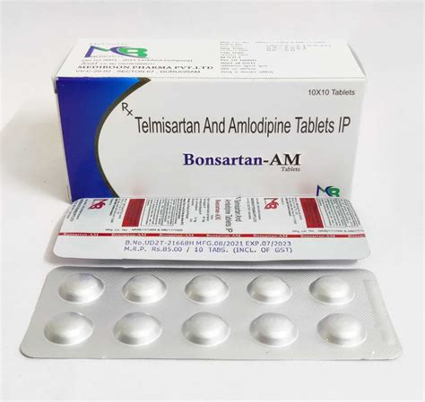 Telmisartan and Amlodipine Tablets IP | Mediboon Pharma