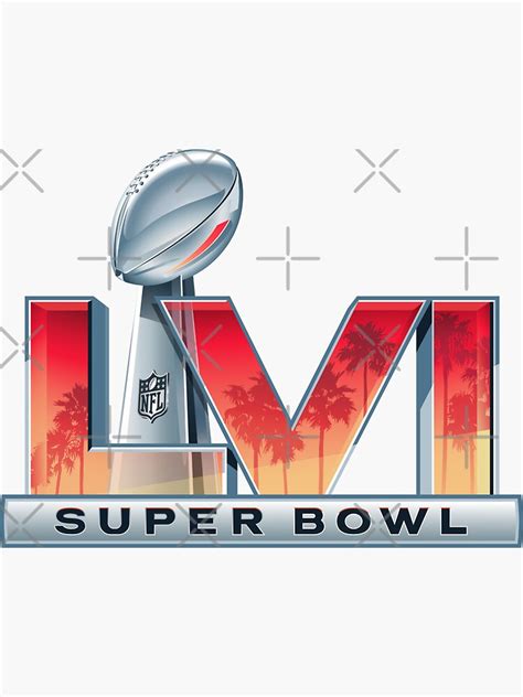 "SUPER BOWL LVI logo" Sticker for Sale by Boxvell | Redbubble