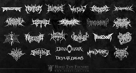 Heavy Metal Logos | Metal band logos, Metal typography, Heavy metal art