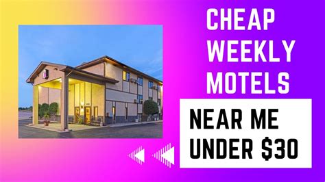 Cheap Weekly Motels Near Me Under $30 | Easy To Book Now