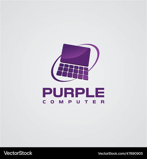 Computer shop logo and icon Royalty Free Vector Image