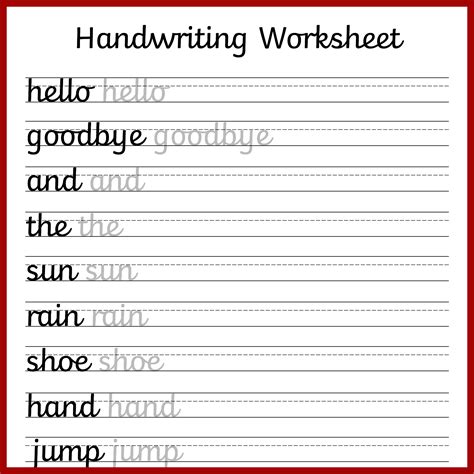5 Printable Cursive Handwriting Worksheets For Beautiful Penmanship - Free Printable Script ...
