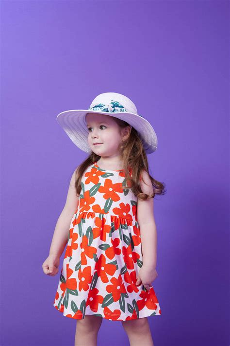 Orange BABY GIRL Baby Girl Patterned Sleeveless Dress 2763615 | DeFacto