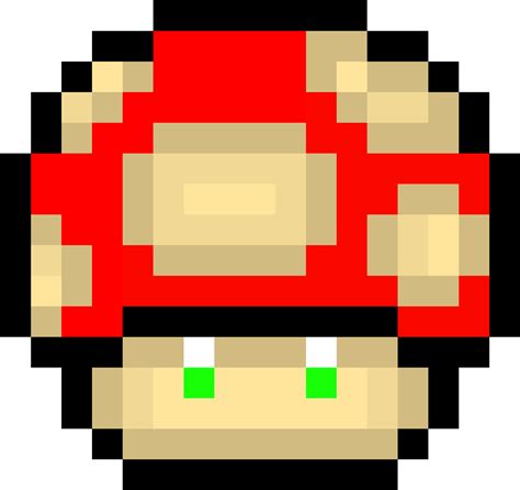 Gameboy Champignon Mario Pixel Art Free Transparent Png Clipart | Images and Photos finder