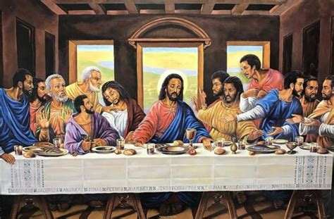 Black African American LAST SUPPER "8 x 10" Print - ready to be framed ...