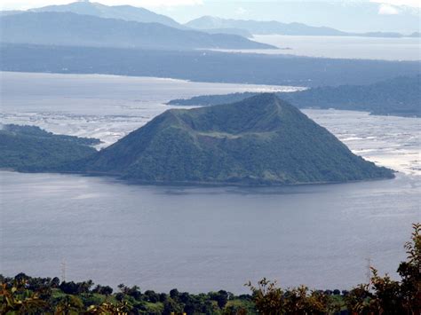 Taal Volcano. It's a cinder cone volcano located on the island of Luzon ...