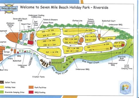 Seven-Mile-riverside-map - Seven Mile Beach Holiday Park Accommodation