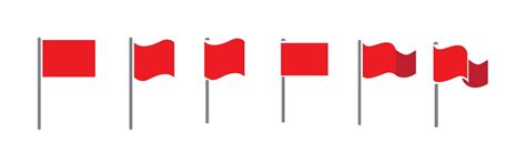 Red flag icon on white background, vector 17260496 Vector Art at Vecteezy