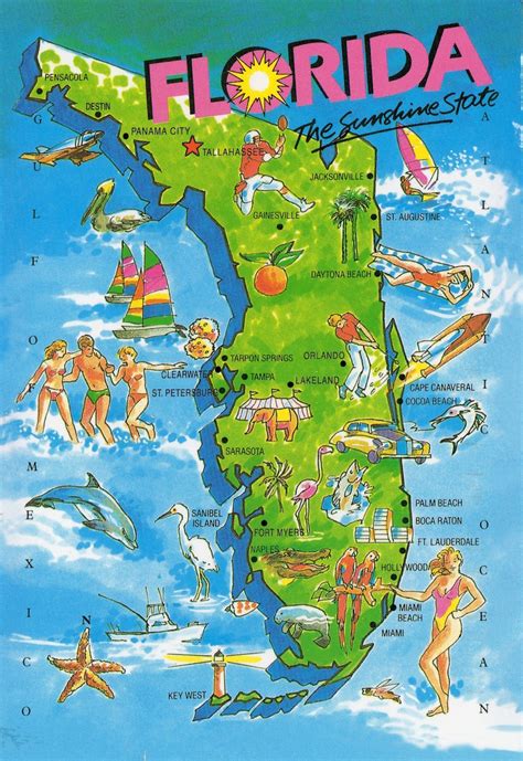 The World In Our Mailbox: Florida Map Card