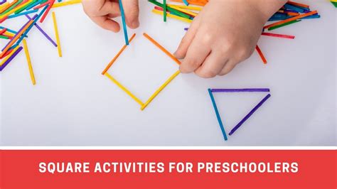 7 Fun Activities For Introducing Square Shape To Preschoolers - Number Dyslexia