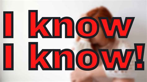 I know, I know! – Basic Training Bible Ministries