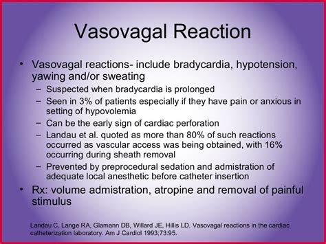 Cardiac cath complications