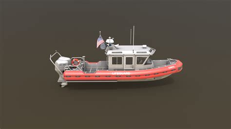 Coast Guard Rescue Boat Model - TurboSquid 1661057