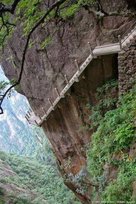 Stairs | Breathtaking places, Huangshan mountains, Scary places