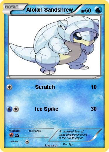 Pokémon Alolan Sandshrew - Scratch - My Pokemon Card