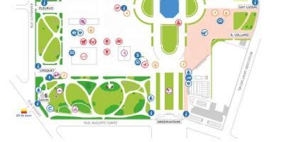 Paris Park - Garden map. All Paris Parks - Gardens maps.