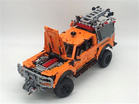 LEGO MOC 42126 Ford F-150 Raptor Mod Pack 2 - Bull Bar with Winch, Engine Upgrades, Bed Rack ...