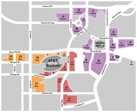 AT&T Stadium Parking Lots Tickets and AT&T Stadium Parking Lots Seating Chart - Buy AT&T Stadium ...