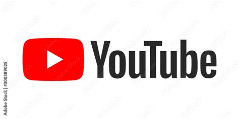 Youtube logo on a white background Stock Vector | Adobe Stock