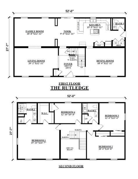 Two Story Floor Plans - Kintner Modular Homes Builder, Pennsylvania ...