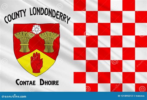 Flag of County Londonderry in Northern Ireland Stock Illustration ...