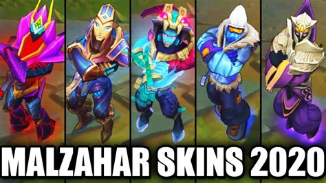 All Malzahar Skins Spotlight 2020 (League of Legends) - YouTube